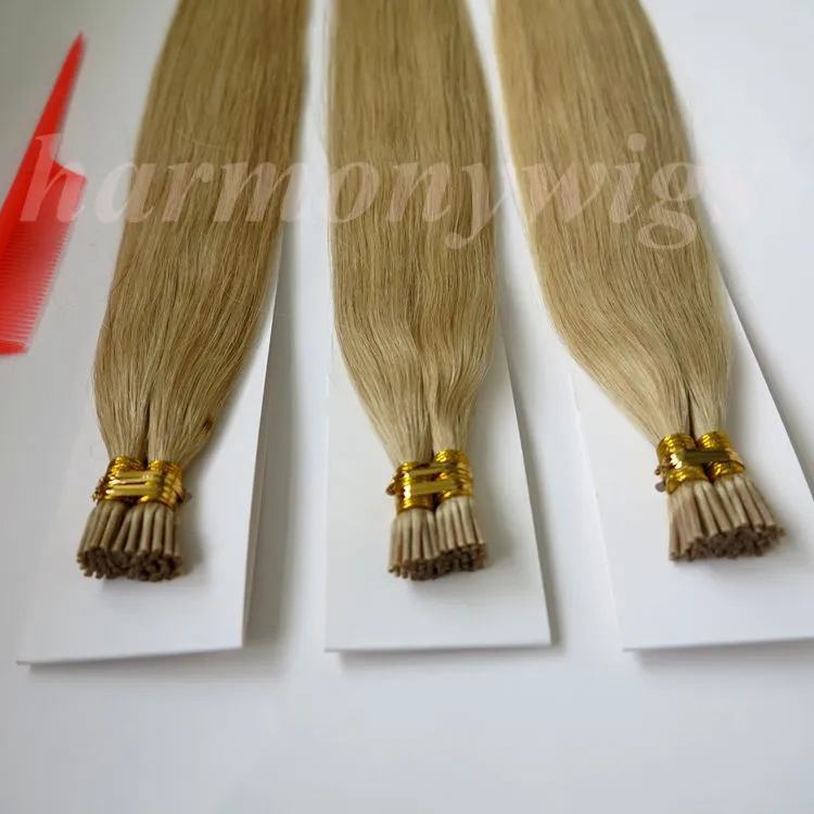 I tip Brazilian Human hair extenisons Pre bonded stick 100g 100Strands 18 20 22 24inch M27&Straight Indian Hair products