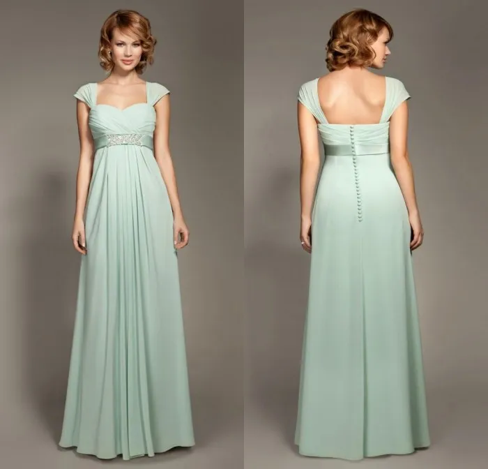 Ruffle Straps Empire Sweetheart Chiffon Bridesmaid Dresses Gold