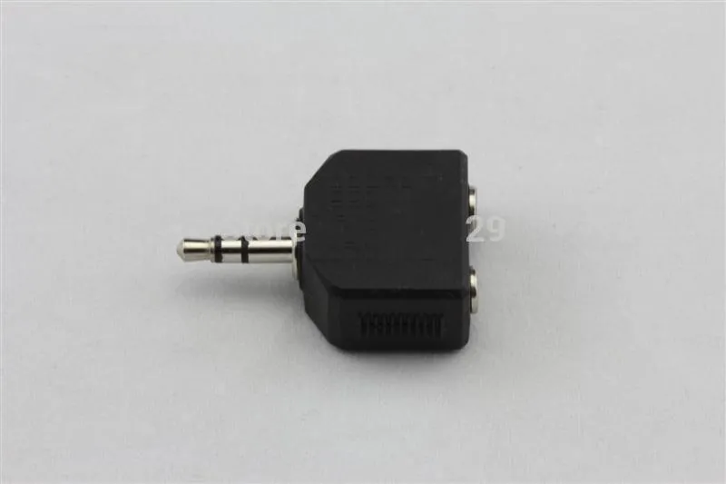 Adapter audio Split w dwóch kablu audio 3.5mm Connect Headset Line Audio 3.5mm Mężczyzna do żeński Drut audio 3,5 mm Mężczyzna do 2 * 3,5 mm Kobieta