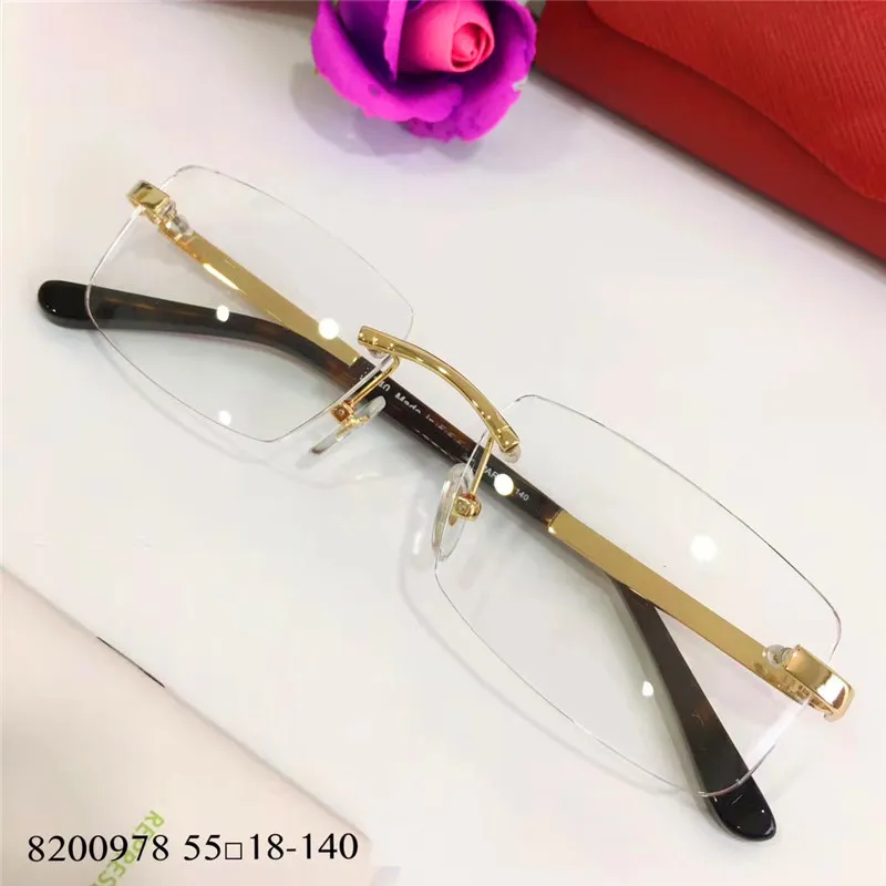 Goldplated Ultralight Optical Lunets Men s Business Style SEPOSSES Cadre des lunettes