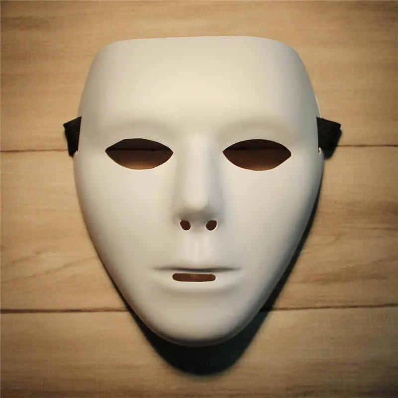 Masques Blancs Vierges à Peindre - Lot De 2, PVC, Sangles Réglables - Pour Halloween, Cosplay, Fête Costumée