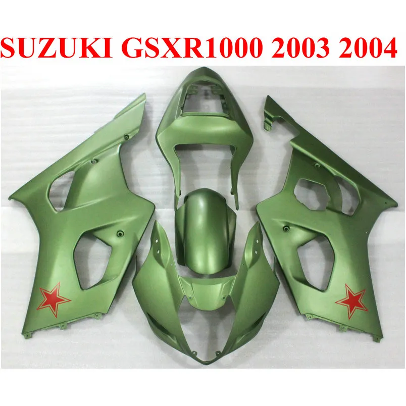 Carenagens para SUZUKI GSXR 1000 K3 k4 2003 2004 todo verde GSXR1000 03 04 kit carenagem ABS BP16