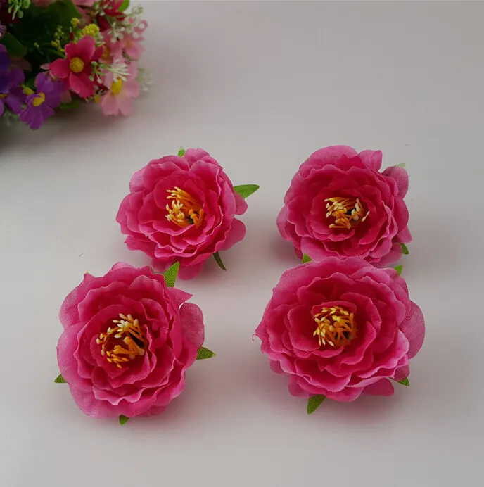 2016 Rose Small Flowers Simulation Tee Rosen Handgelenk Corsage Blumen Seidenblume Brautkranz machen HJIA0315415540