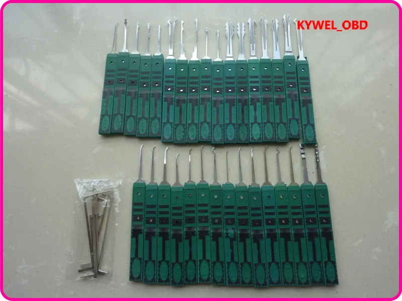 32 pièces outils de serrurier KLom Lock Pick Tools Set outils clés cassés Lock Pick Set Lock Opener