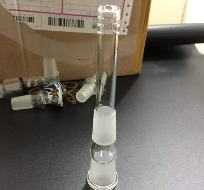 Glass Bongs Downstem With 18.8mm into Water Pipe and 14.5mm Out To Smoking Pipes With 5 arm 15mm Length Downstem Bowl