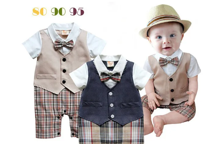 Baby Boy Romper Baby Clothes College Waistcoat Bebes Infant Gentleman ...