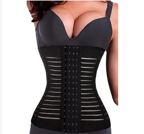 2016 New Steel Boned Waist Corset Slimming Body Cincher Trainer Body Weight Loss Tummy Belt Women Shapewear Plus Size