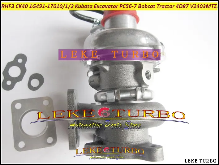 TURBO RHF3 CK40 VA410164 1G491-17011 1G491-17012 1G491-17010 Turbocharger For Kubota Tractor Excavator PC56-7 Construction 4D87 V2403-M-T-Z3