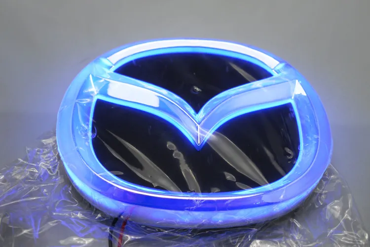 Luz LED con logotipo 4D con luces decorativas para coche, lámpara, pegatina para coche, insignia para MAZDA 2 3 CX7 mazda8 12 0cm 9 55cm 228c