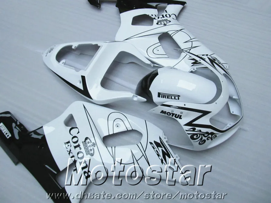 Niedrigster Preis ABS-Verkaufskit für Suzuki GSX-R 600 750 2001 2002 2003 K1 Black White Corona Favoritings Set GSXR600/750 01-03 RA87