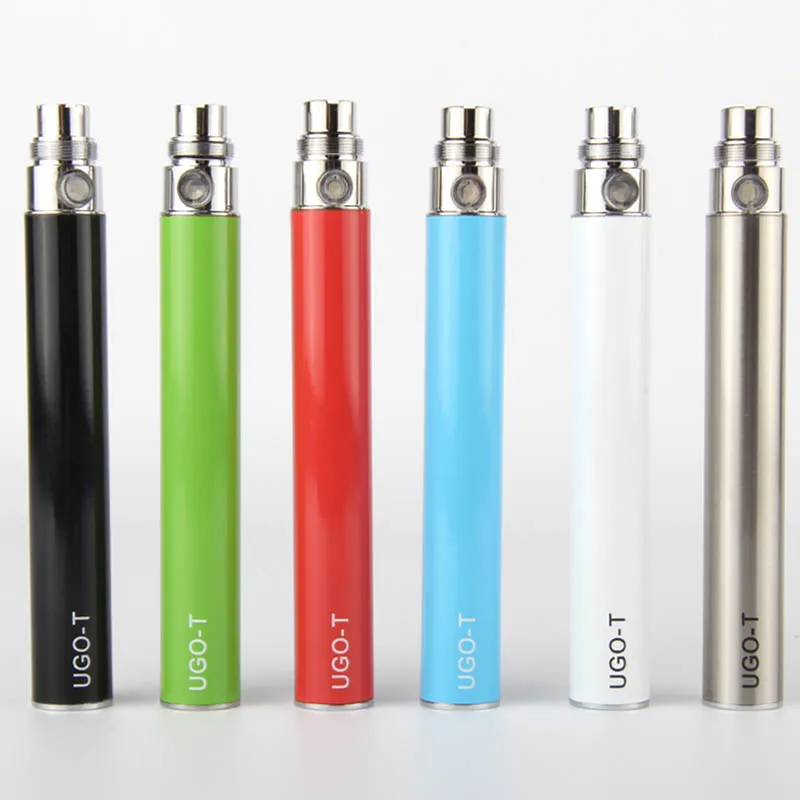 Batterie d'origine UGO V T avec câble USB Evod Pass Through Vaporizer Pen Bottom Charge 650 900 1100mAh E Cigarette fit 510 Atomizer