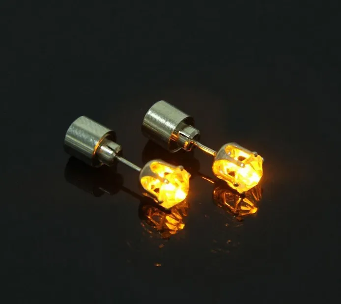 Hot Cheap Cool Light Up LED Light Ear Studs Shinning Earrings For Bar Unisex Fashion Jewelry Gift for women ladies girl Gifts