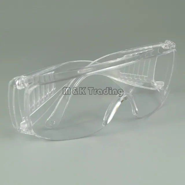 Safety Goggles Anti-Scratched Big Frame Health And Safety Glasses Dust-proof Wind-proof Labour Protective Black And White Free Ship