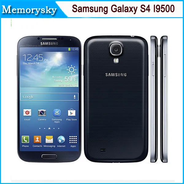 Original Renoverad Samsung Galaxy S4 i9500 5.0insche upplåst telefon 13mp kamera quad core 16gb lagring hot sale dhl frakt smart telefon