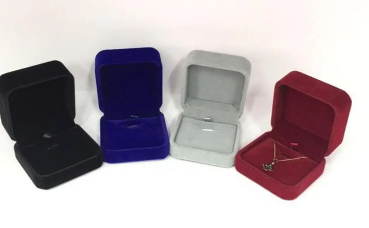 Velvet Jewelry Boxes for Necklace Fashion Delicate Flocking Foldable Jewellery Box Cases Valentine's Day Gift