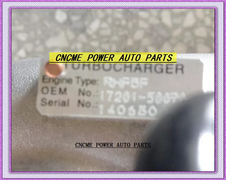 Vente chaude Turbo RHF5H 17201-58070 VA430046 VB9 Turbocompresseur pour Toyota Hiace 1996-02 Bus Coaster Optimo 1999-07 15B 15BFTE 4.0L 4.1L D 136HP