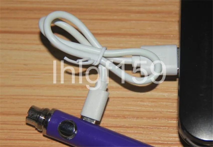 Câble de chargeur USB Mirco pour téléphone intelligent Android, cordon pour batterie de cigarette électronique, Samsung HTC Nokia Sony blanc