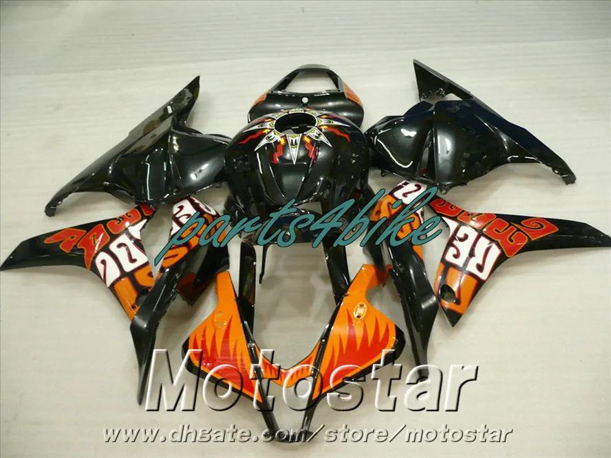 Injection molding ABS Fit for Honda CBR600RR fairing kit 2009 2010 2011 orange black fairings CBR 600RR 09 10 11 YR40