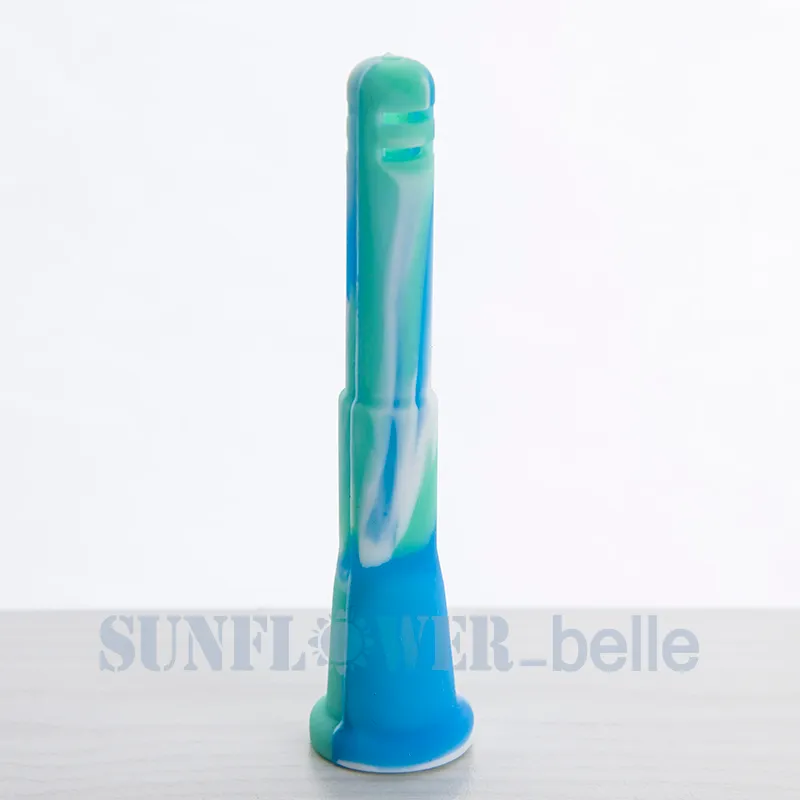 4 inch Smoke Silicone down stem For glass Bong silocon tube a variety of colors are optional --SRS430