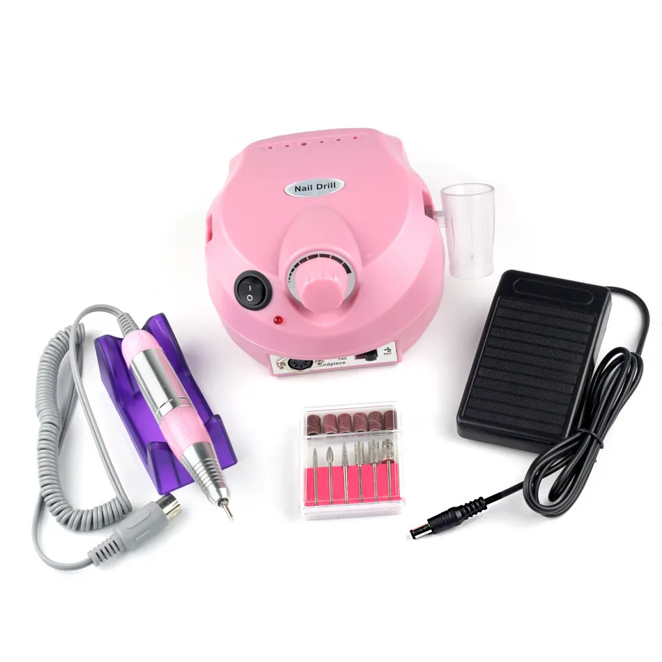 30000 об / мин Nail Drill Pro Электрическая пилка для ногтей Машина для маникюра и педикюра Сверло для ногтей Гель-лак для ногтей Инструменты для ногтей