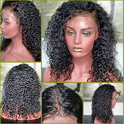 Pre Plucked 360 Lace Frontal Wigs for Black Women Curly hd front Glueless Human Hair Wig 10 inch with 130% density diva1