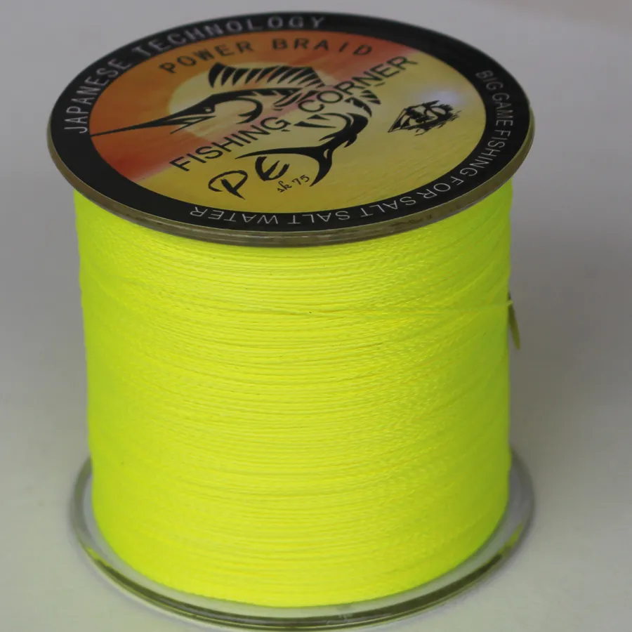 ANGOLO DI PESCA Lenza intrecciata giapponese super resistente 500m Materiale PE multifilamento LINEA INTRECCIATA 10-100L