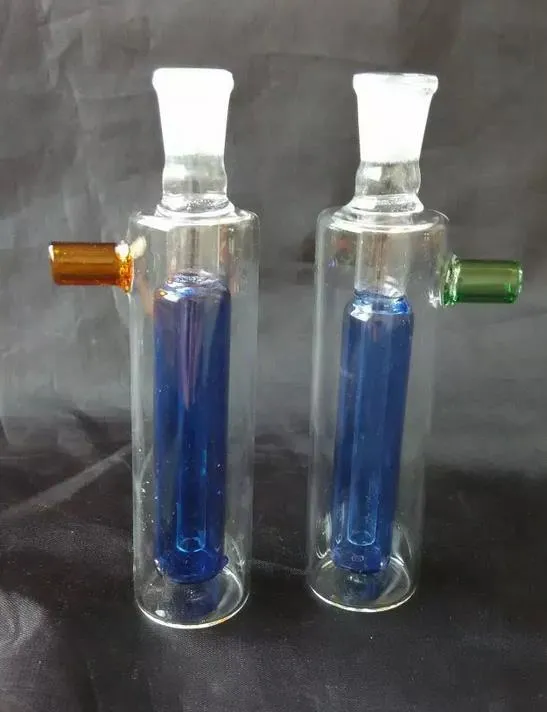 Wholesale new Mini-colored core glass hookah / glass bong, gift accessories, color random delivery