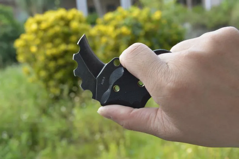 Nuovo THE ONE mini artiglio karambit coltello coltello da tasca AUS-8 lama 60HRC maniglia G10 di sopravvivenza, migliore regalo di natale il trasporto libero