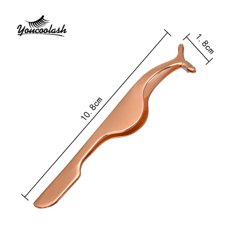 Rose Golden False Wimper Curler Lashtweezers Applicator Clip Beauty Makeup Tool Make Up Wimpers Tweezer Lash Curlers