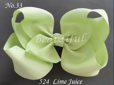 15 off details about new style Girl 8 Inch children Hair Bow Clip Grosgrain Ribbon baby girls hair bow drop 9337243