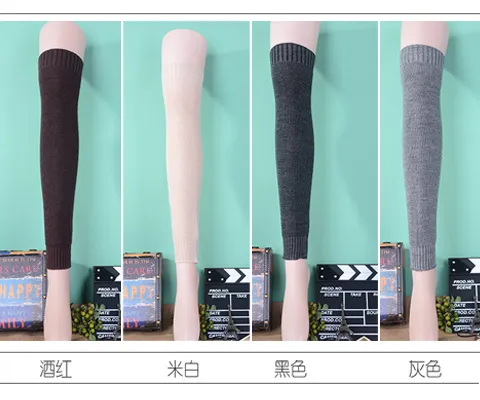 2015 over knee leg warmers Dance socks Warm up knitted booty Gaiters Boot Cuffs Socks Boot Covers Leggings Tight #3941