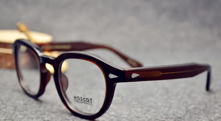 esigner Retro Men sunglasses Vintage frames Johnny Depp Eyeglasses coffee frame Free Shipping