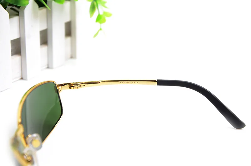 Yüksek Kalite Marka Tasarımcısı güneş Erkek Güneş gözlükleri 3194 gözlük Cam lens Klasik Bayan güneş gözlüğü Orijinal kılıfları ile Metal gözlük