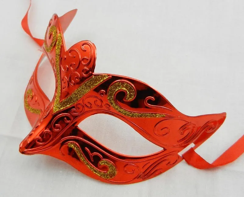 mix colors Fashion mask gold shining plated party mask wedding props masquerade mardi gras mask