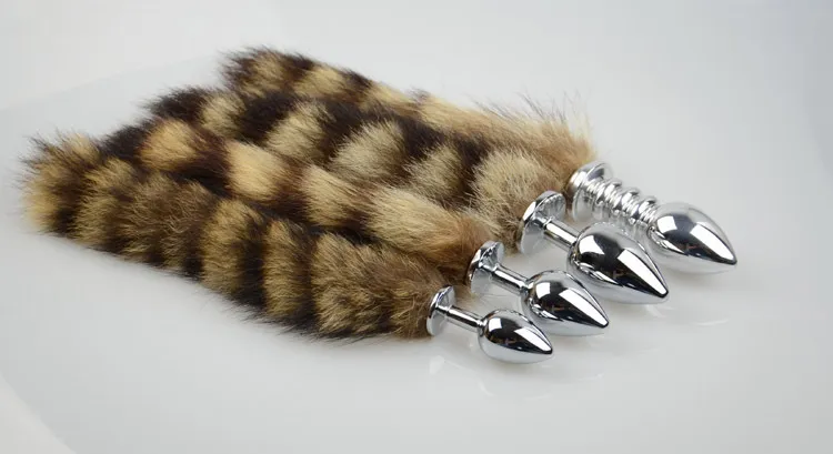 Metal Raccoon Tail Anal Plug Medium Butt Plug,... From Alinaluo, $15.21