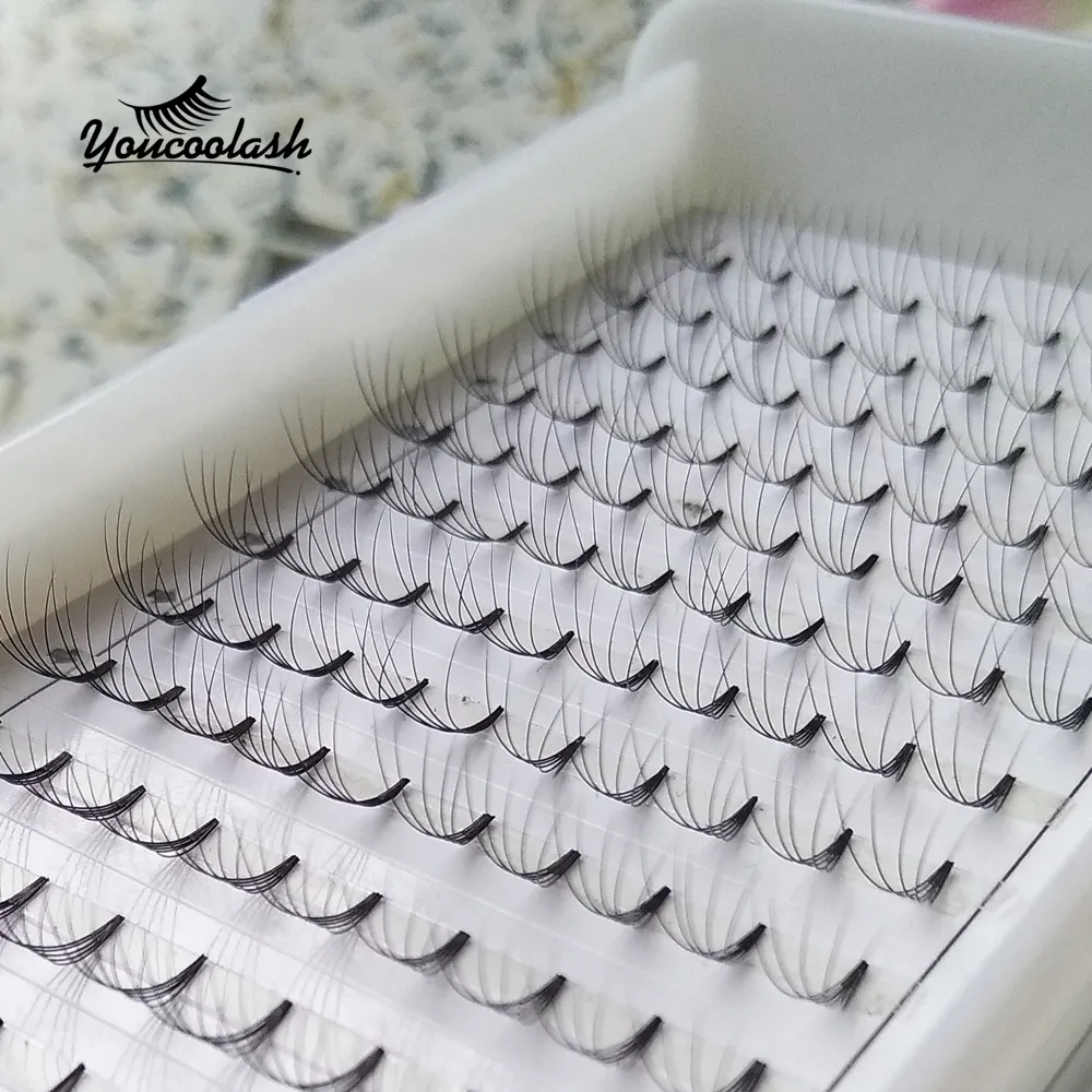 2020Premade Volume Lash Fans 5d 1015mm Längd Eyelash Extensions Sydkorean Silk Lashes Top Quality Youcoolash5195615