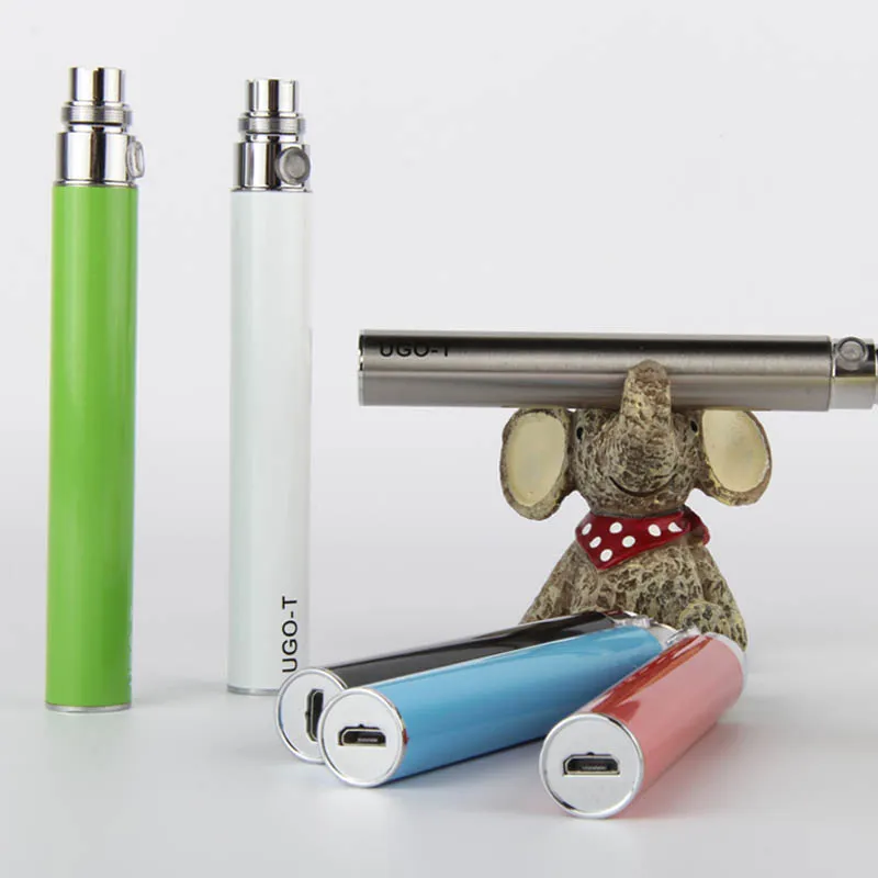 510 eGo Pass Through Vaporizer Batterij Bodemlading met USB-oplaadkabel E Cig 650 mah 900 mah 1100 mah eVod Vape-batterijen