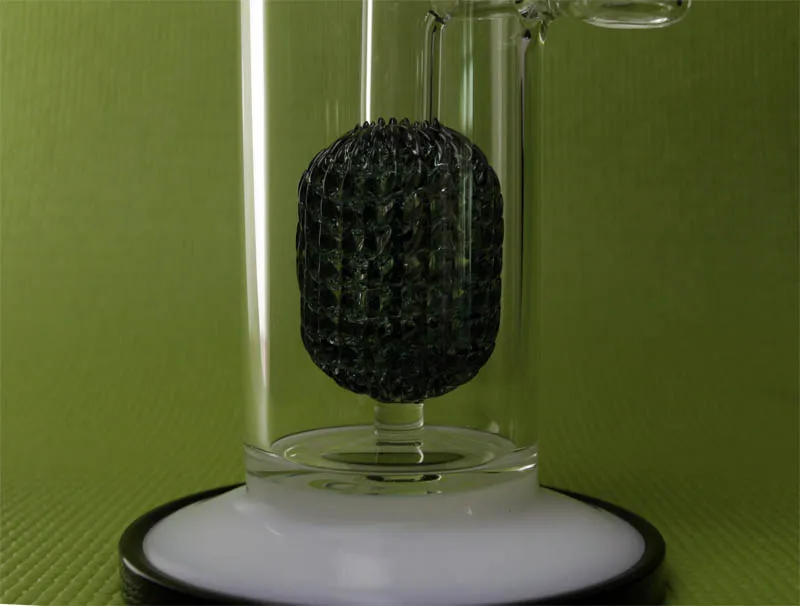 Bong en verre borosilicaté de haute qualité de 14,5 pouces avec des percolateurs d'ananas avec des narguilés de fleurs d'eau incroyables DCX-038