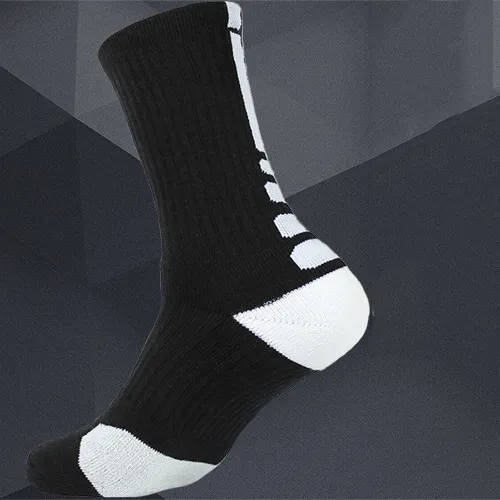 Calcetines de baloncesto profesionales calcetines gruesos con parte inferior de toalla para hombres calcetines de alta protección para deportes al aire libre de cilindro largo de élite 9696119