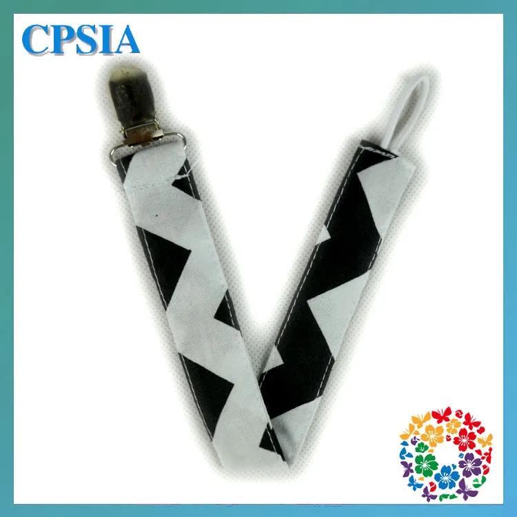 Clip ciuccio Chevron bambini bambini piccoli Clip ciuccio in cotone cartone animato 100 accessori di sicurezza in cotone Altalene bambini Clip bambini B0016190456