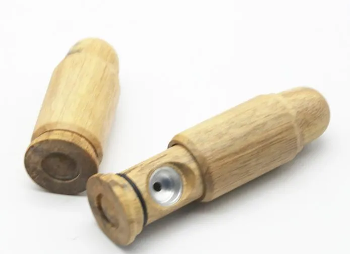 2017 Nouvelle forme de balle portable rétractable Pipe de fumage en bois