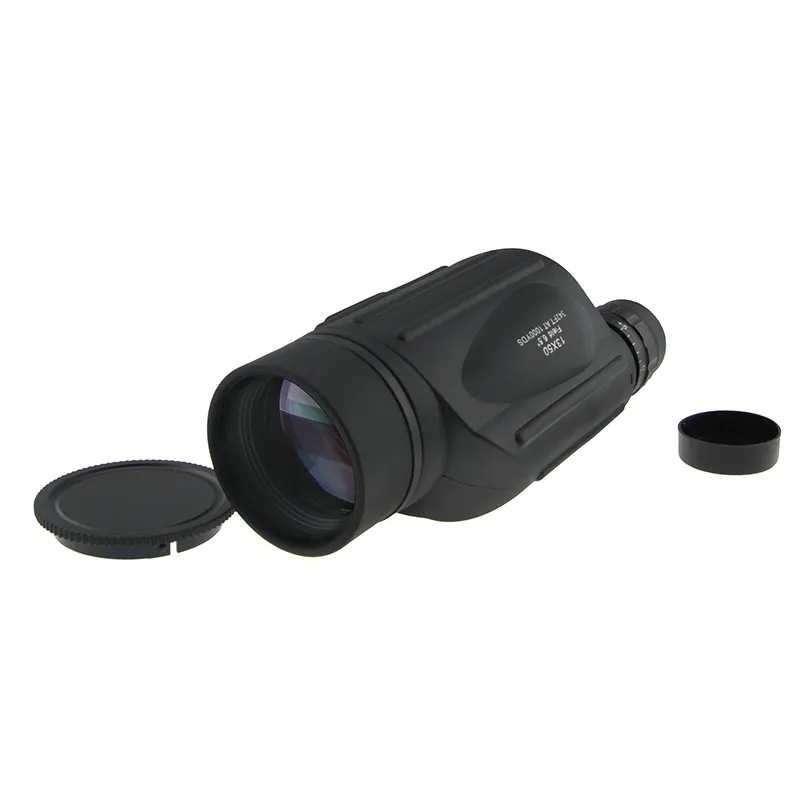 13X50 Telescopio monocular de alta potencia - Rango de visión claro y brillante - Impermeable, a prueba de niebla - Para la observación de aves