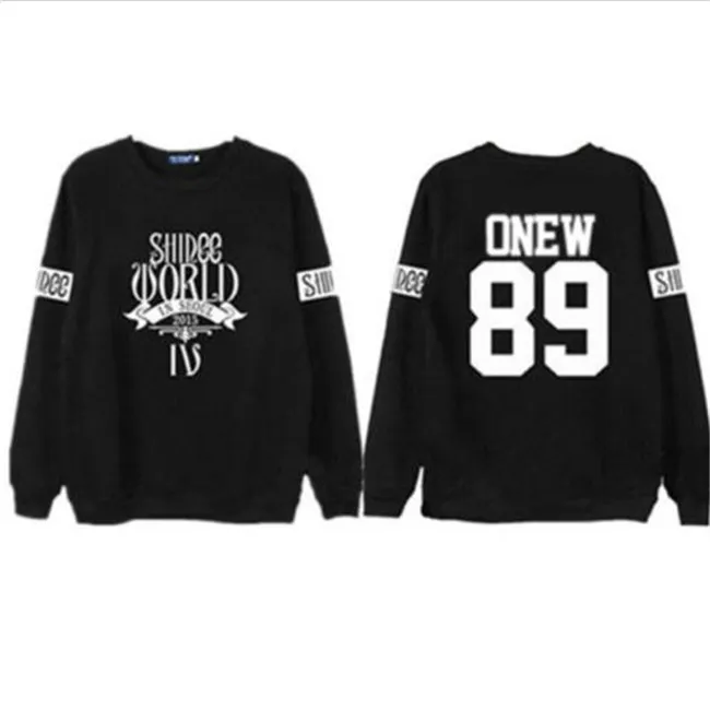 Toptan-KPOP Shinee Unisex Pamuk Kazak Taemin Onew Minho Sweatershirts