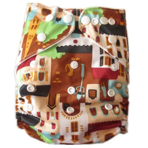 adjust snaps baby cloth diaper. Reusable Print baby cloth diaper,One Size Pocket Diaper,Cloth nappy for you lovely baby 