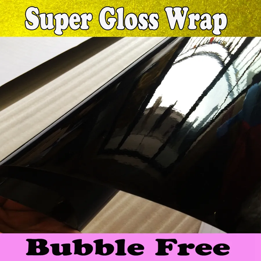 Gloss Black Vinyl Vinyl Wrap Store 3 Layers, Air Free, Full Body And