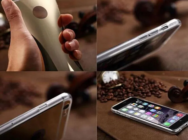 Мягкий чехол зеркало покрытием ультра-тонкий прозрачный ТПУ случаях шампанское розовое золото задняя крышка для iPhone 4 5 6 6 S plus samsung S5 S6 S7 edge Примечание 5 4