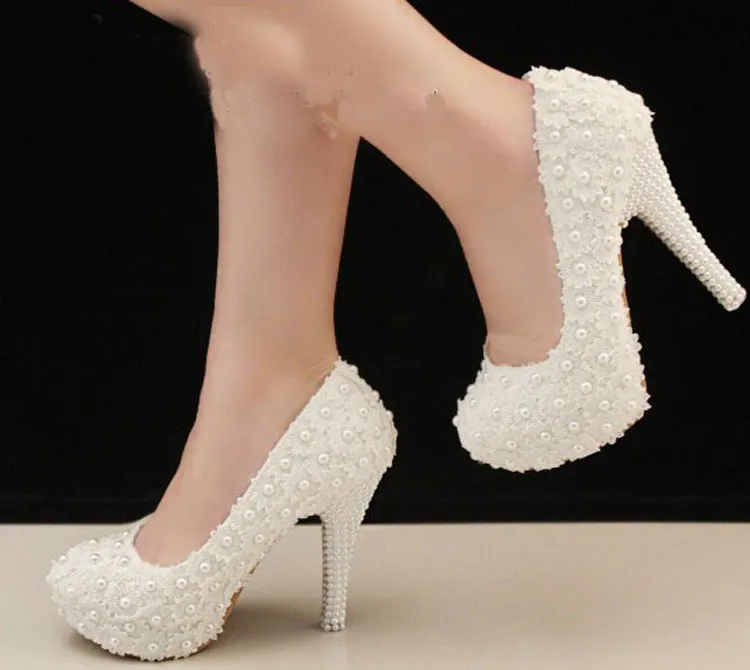 Stunning White High Heel Pearl Shoes For Wedding With Perfect For Bridal Evening Party Prom Bridesmaids And Formal Events From Hotsales2013 67.68 DHgate.Com