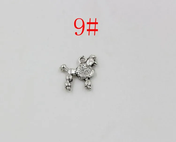 Antiqued Silver Mixed Dog Pendant Diy Handmade Jewelry Bracelet Accessories Charms