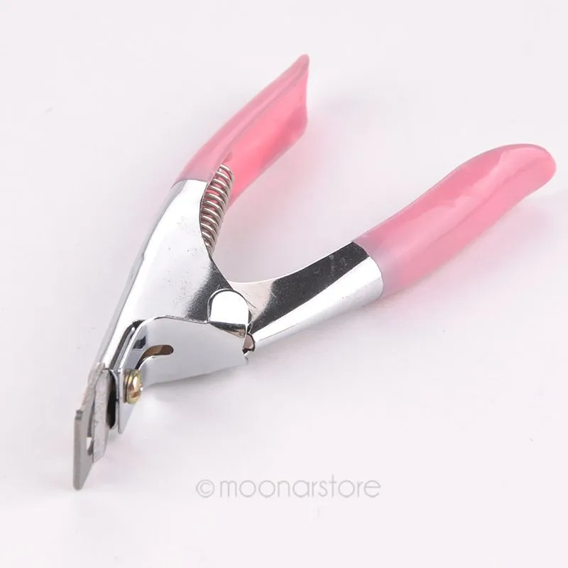 Vente en gros-Hot Manucure Coupe-Ongles En Acier Inoxydable Coupe-Ongles Gel Acrylique Faux Ongles Pointe Cutter Clipper Ciseaux À Ongles