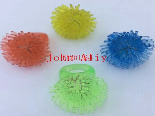 Soft Jelly Glowing In The Dark LED Glow Finger Rings Light For Wedding Birthday Party Favor